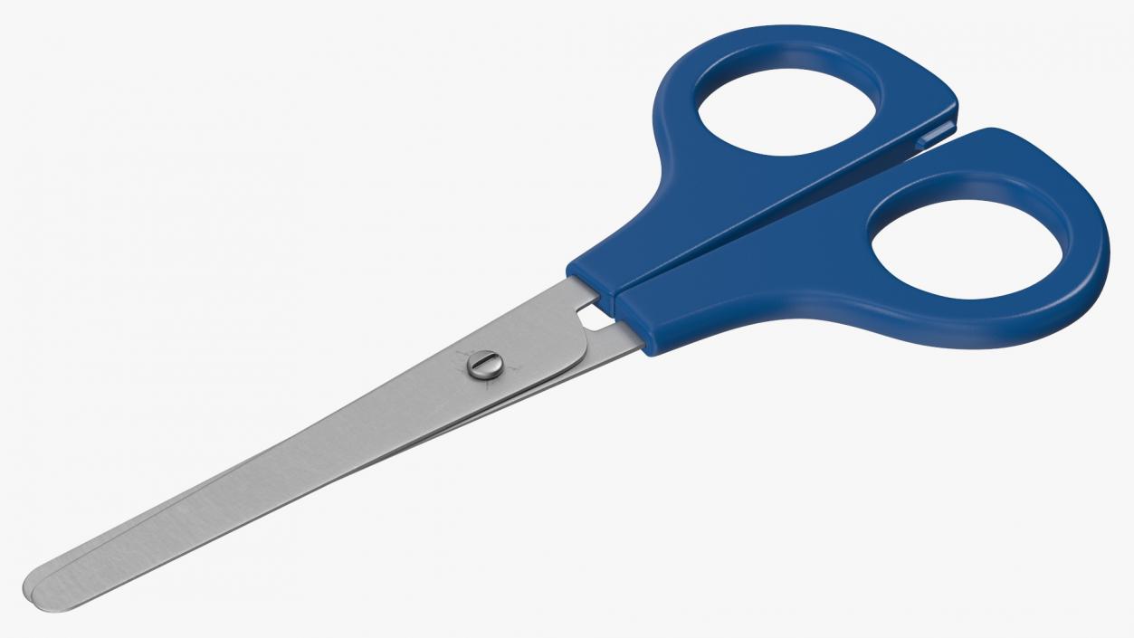 3D model School Scissors Blue