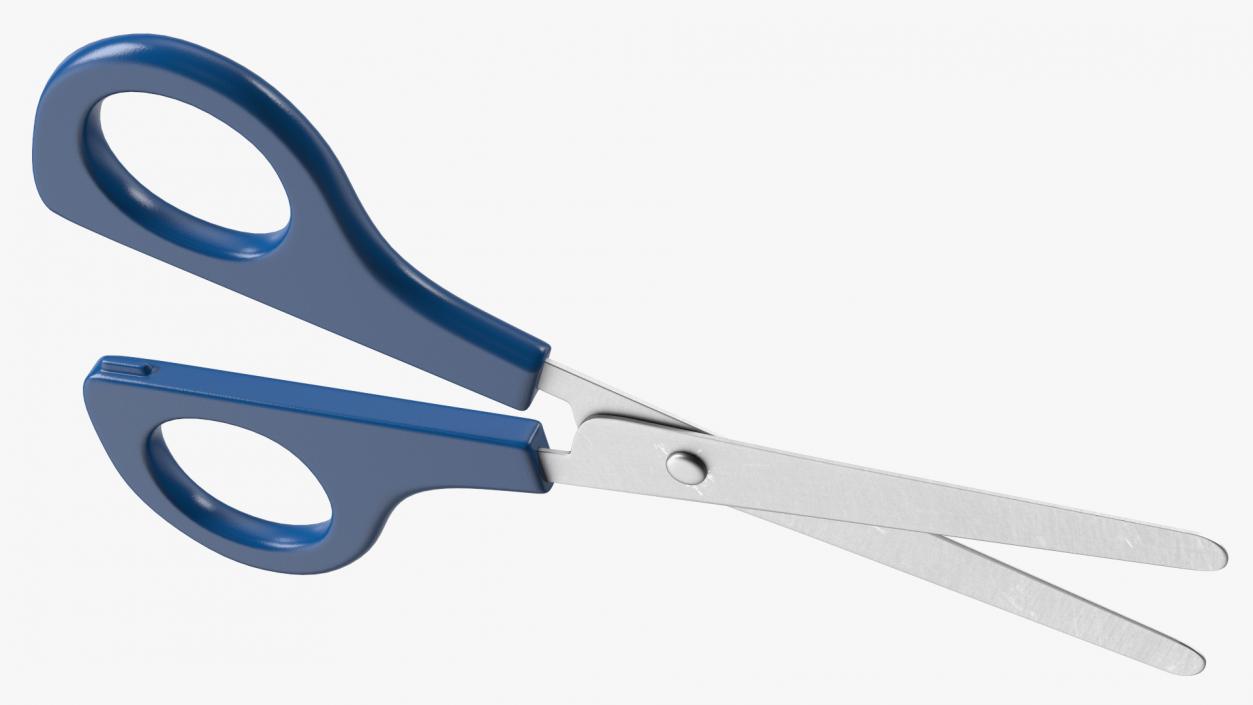 3D model School Scissors Blue