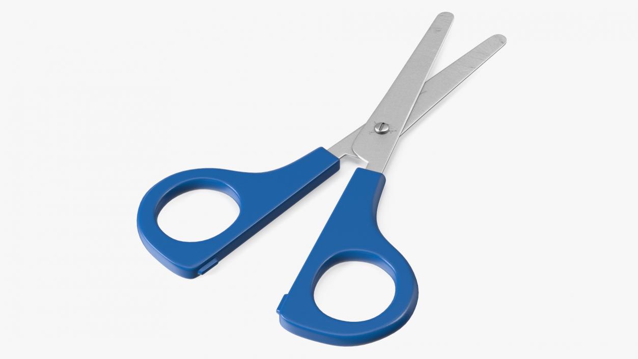 3D model School Scissors Blue