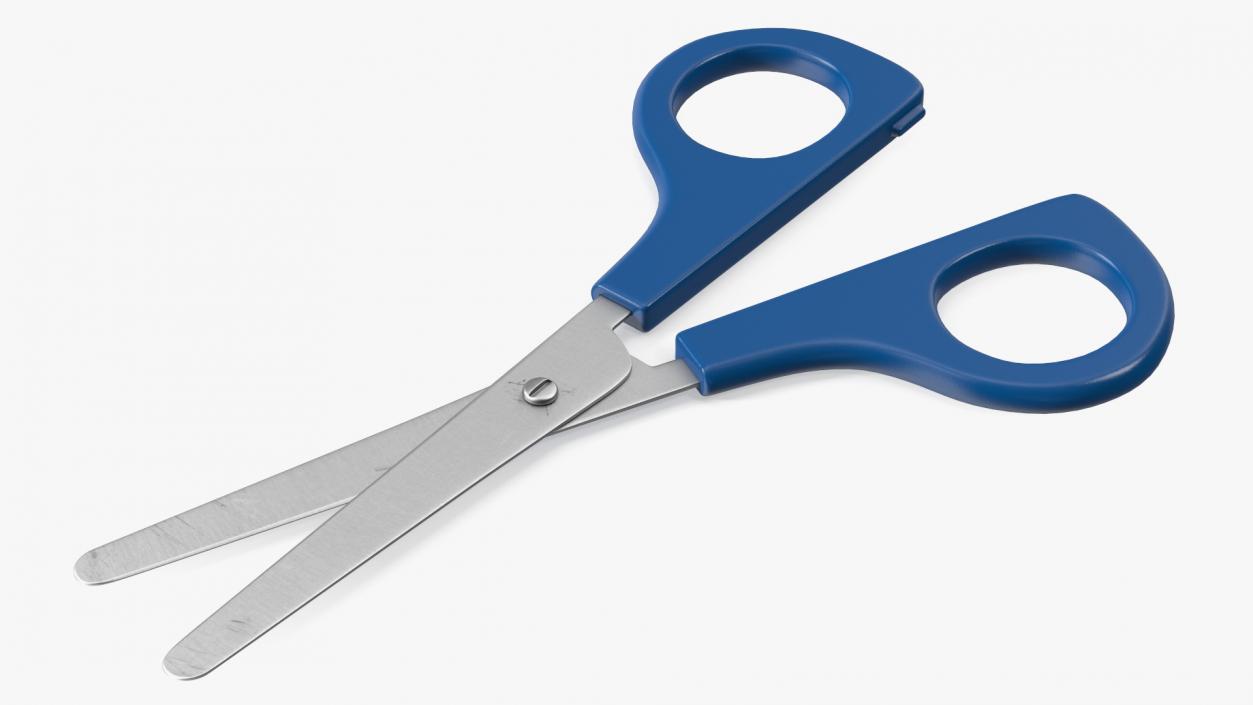 3D model School Scissors Blue