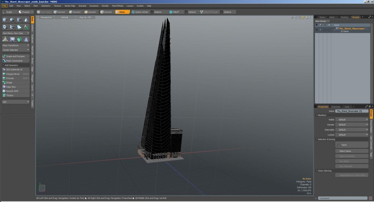 3D model The Shard Skyscraper