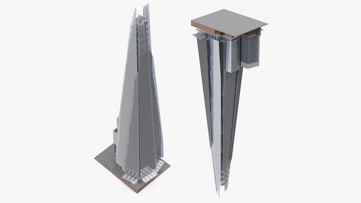 3D model The Shard Skyscraper