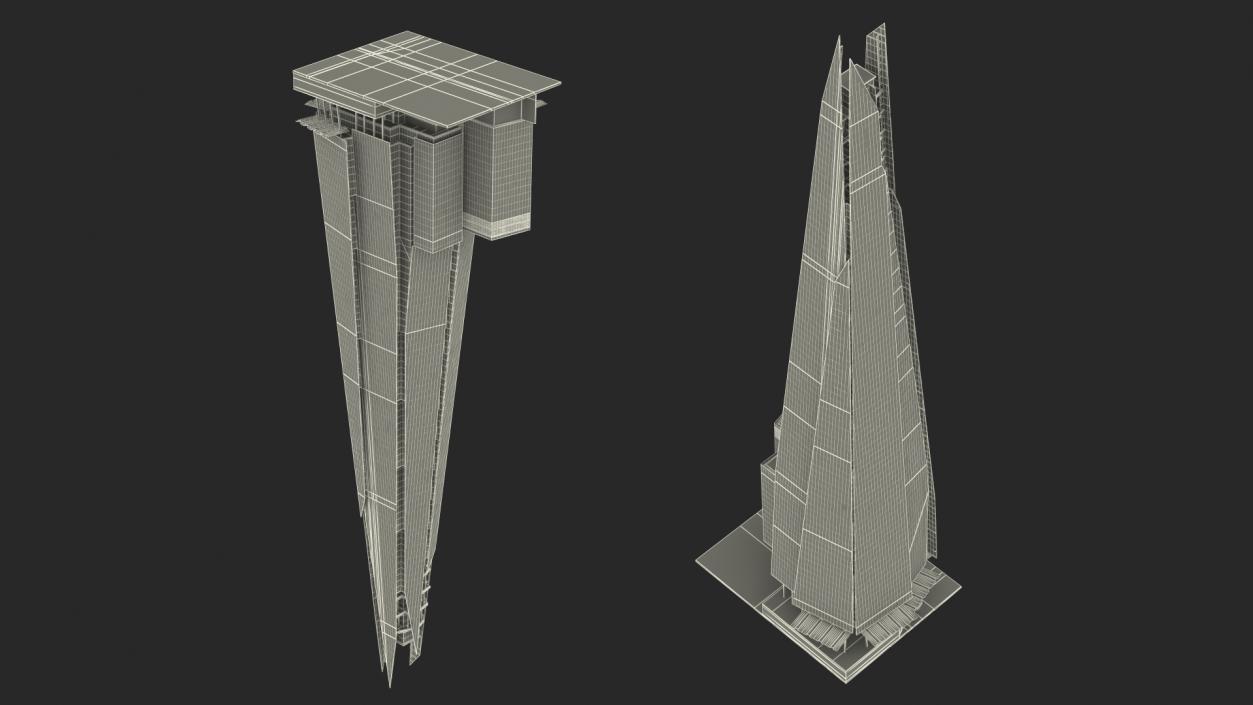 3D model The Shard Skyscraper