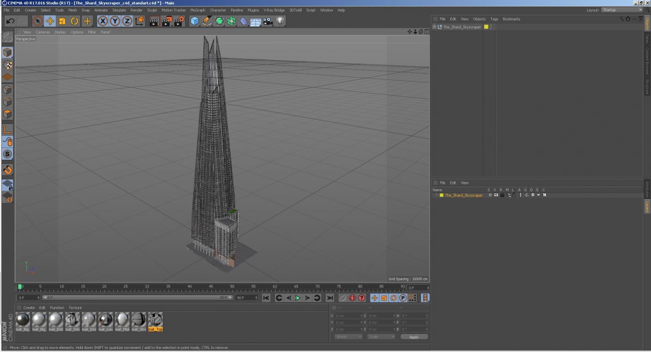 3D model The Shard Skyscraper