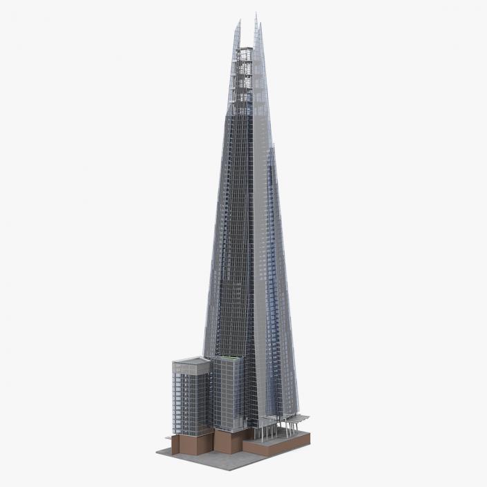 3D model The Shard Skyscraper