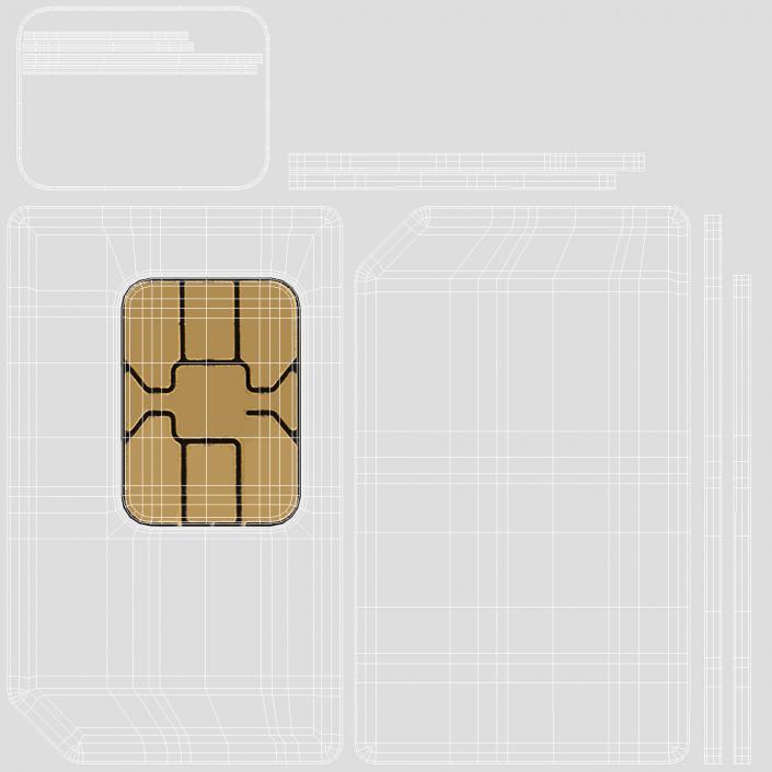 3D model SIM Card