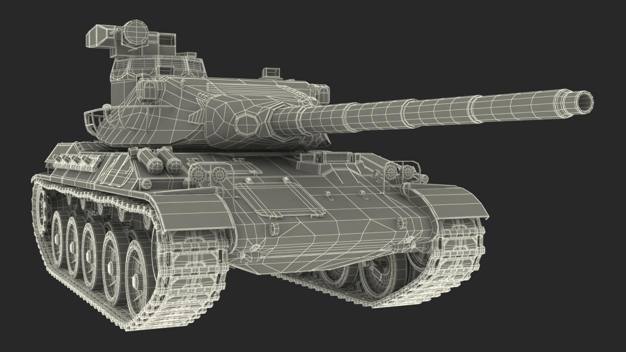 French AMX-30 Heavy Tank 3D model