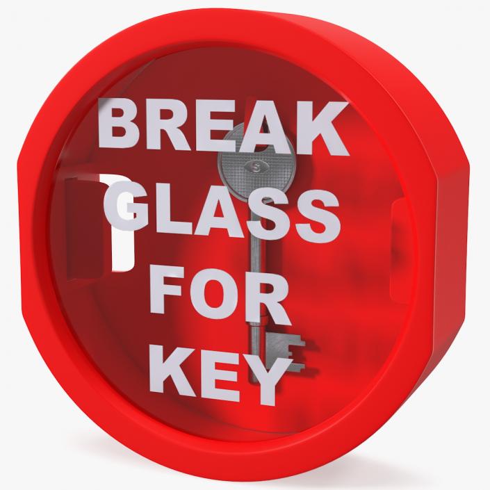 Break Glass Key Box 3D model