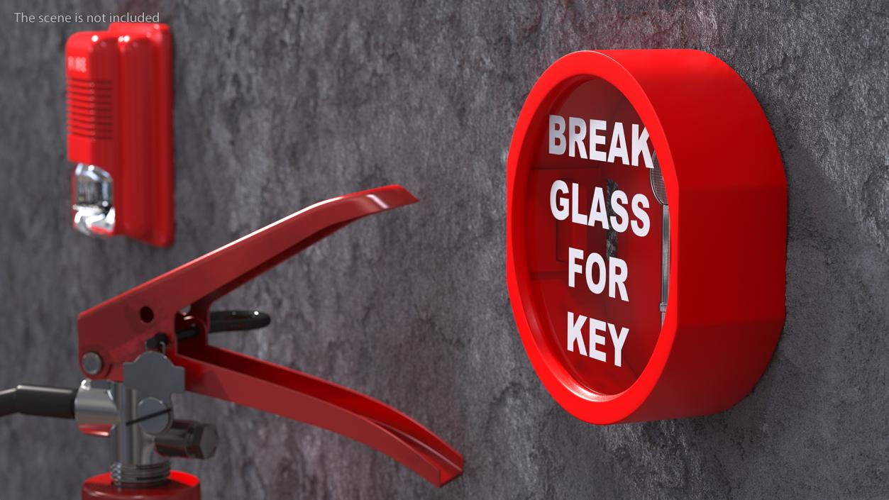 Break Glass Key Box 3D model