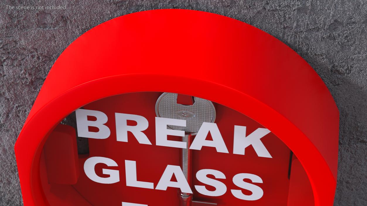 Break Glass Key Box 3D model