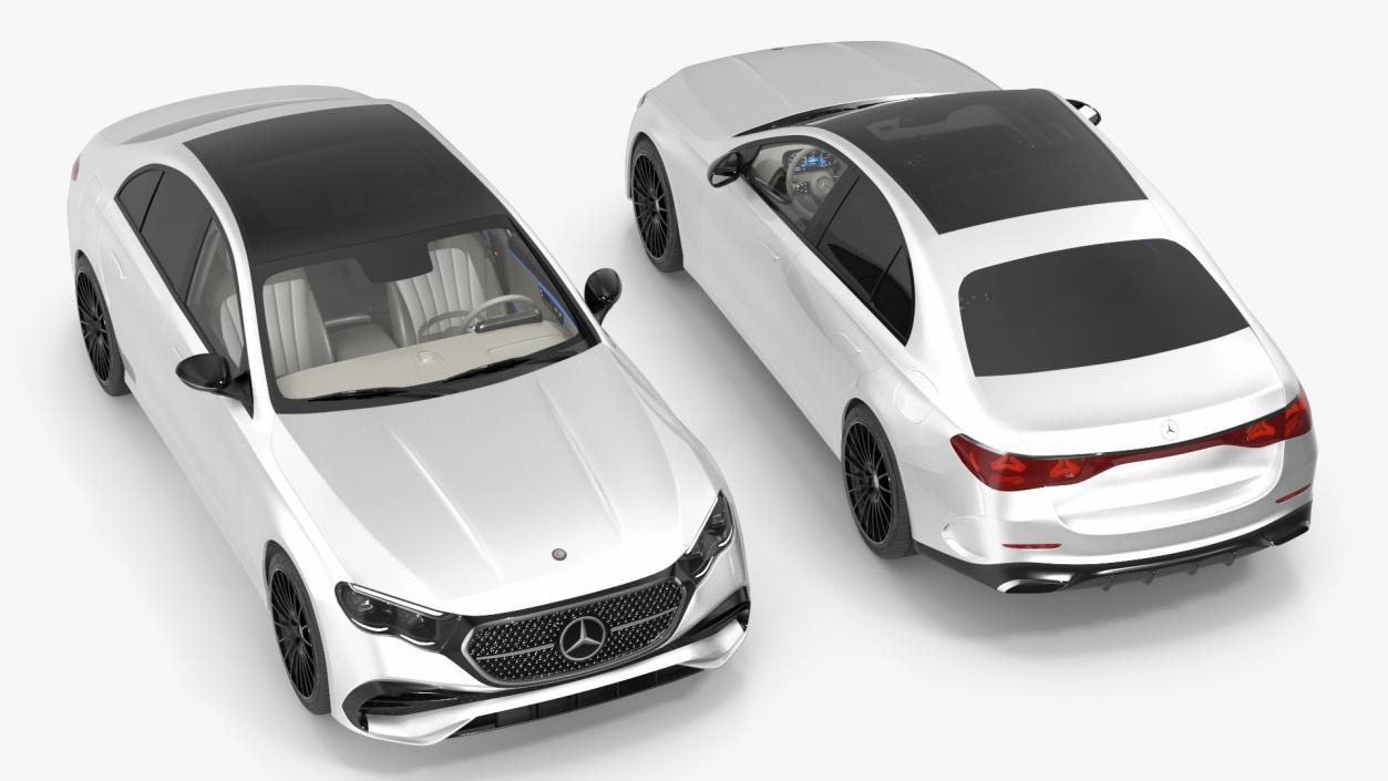 2023 Mercedes E-Class White 3D