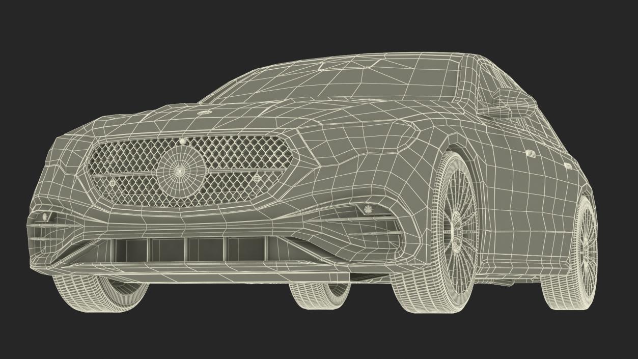 2023 Mercedes E-Class White 3D