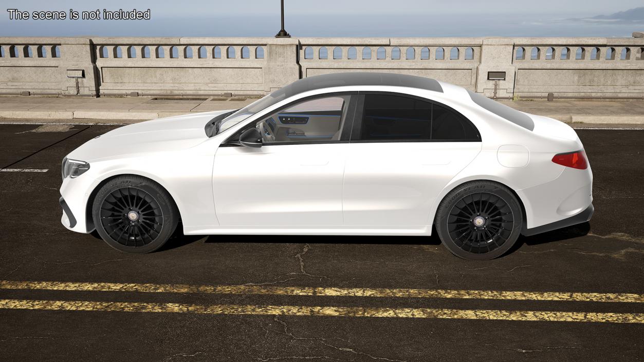 2023 Mercedes E-Class White 3D