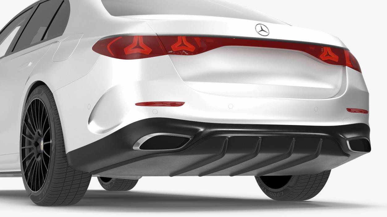 2023 Mercedes E-Class White 3D