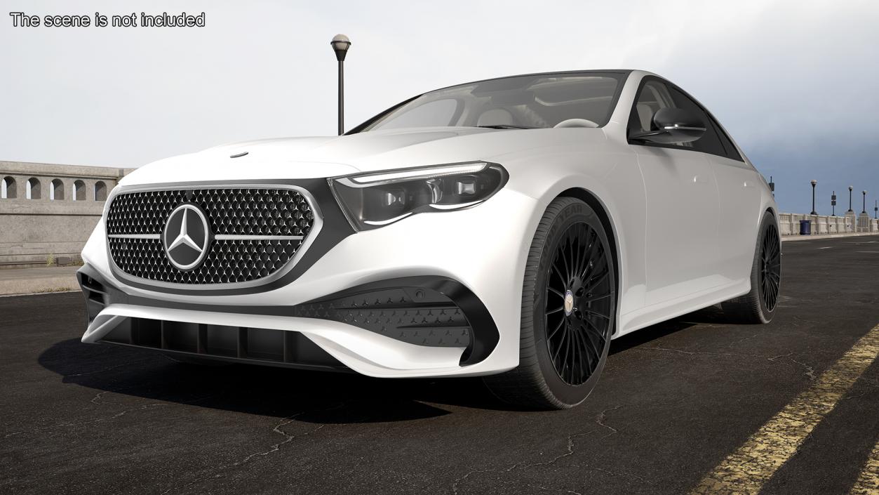 2023 Mercedes E-Class White 3D