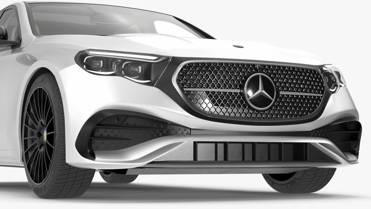 2023 Mercedes E-Class White 3D