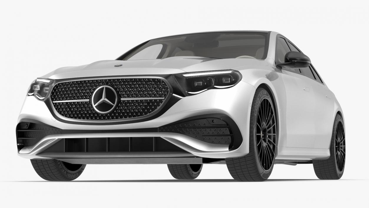 2023 Mercedes E-Class White 3D