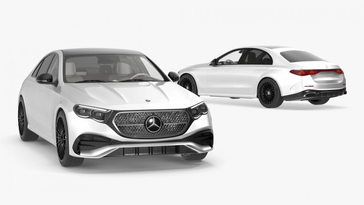 2023 Mercedes E-Class White 3D