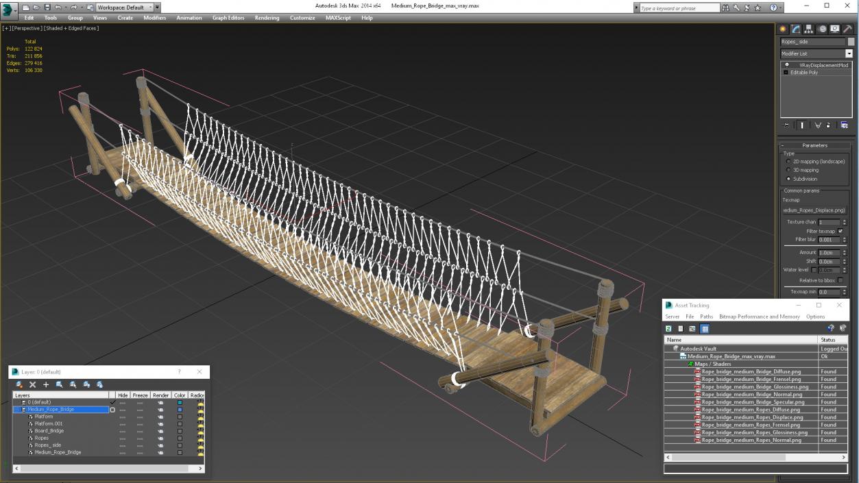 3D Head of Egyptian Pharaoh Rigged