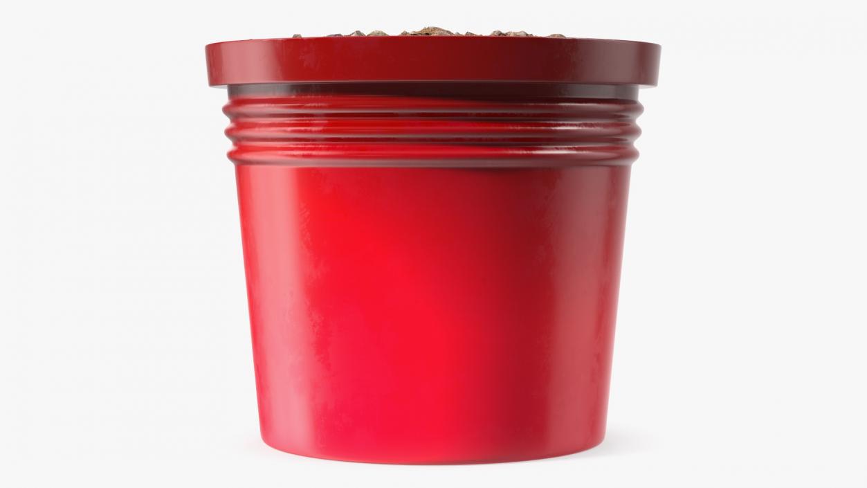 3D Plant Pot Red model