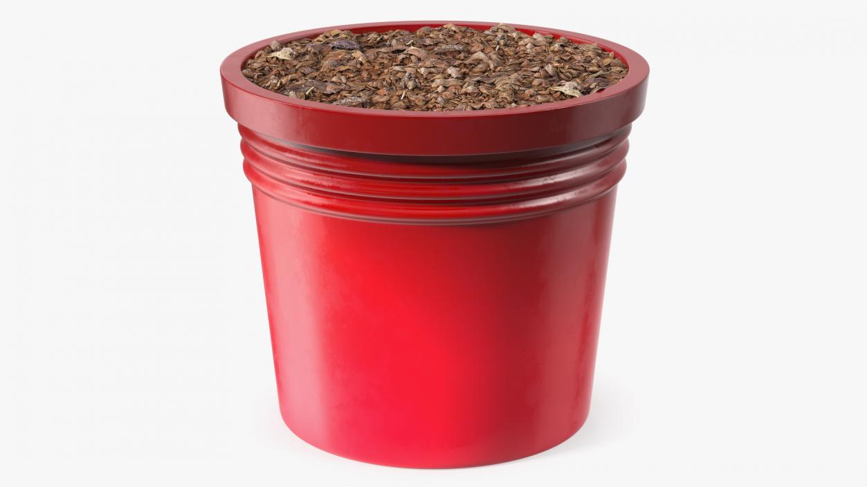 3D Plant Pot Red model