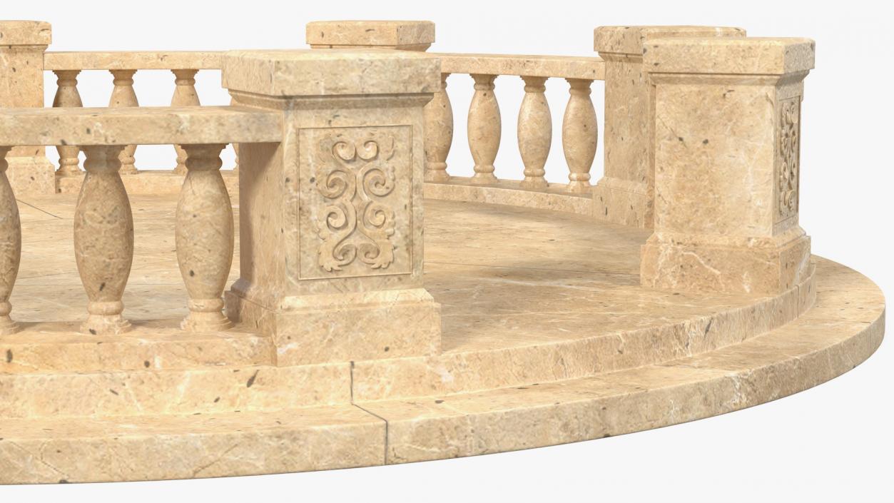 3D Stone Balustrade