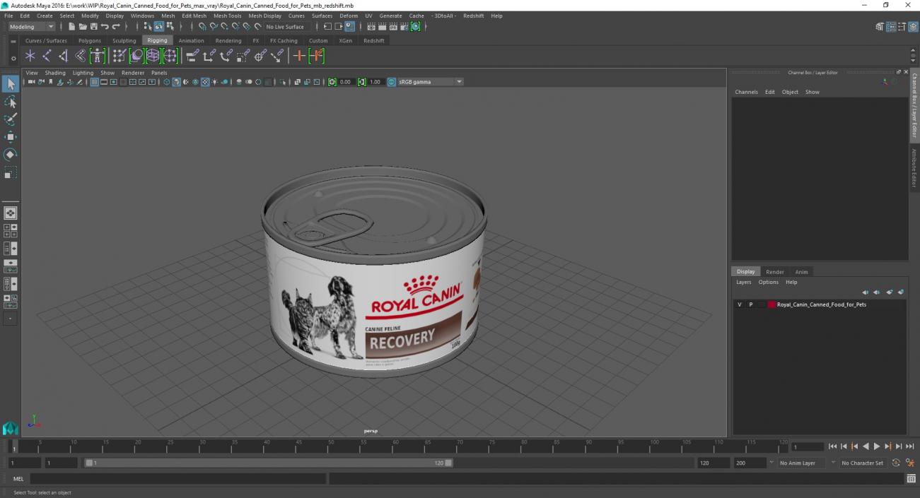 Royal Canin Canned Food for Pets 3D