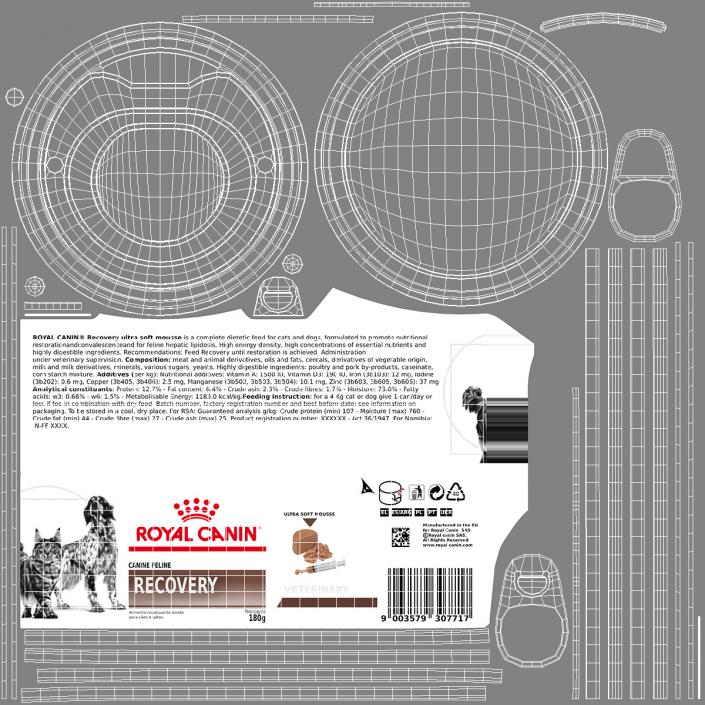 Royal Canin Canned Food for Pets 3D