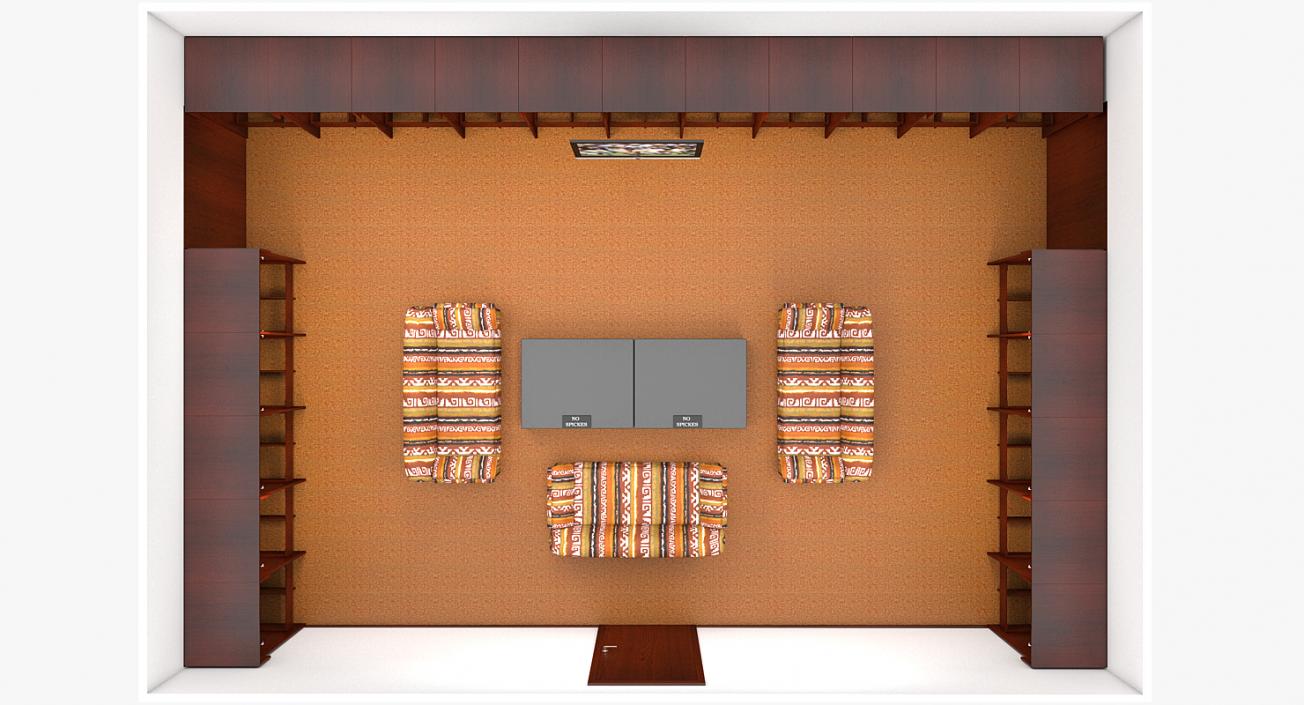 3D model Baseball Locker Room