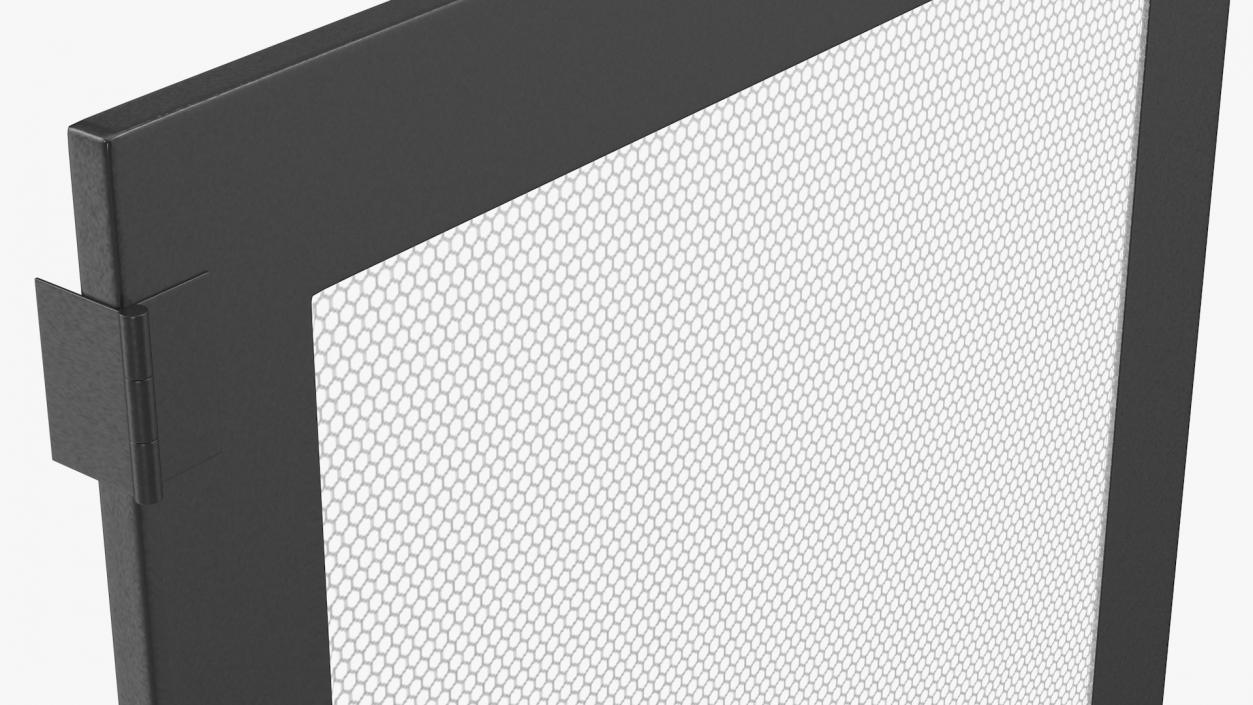 3D model Perforated Metal Door with Key