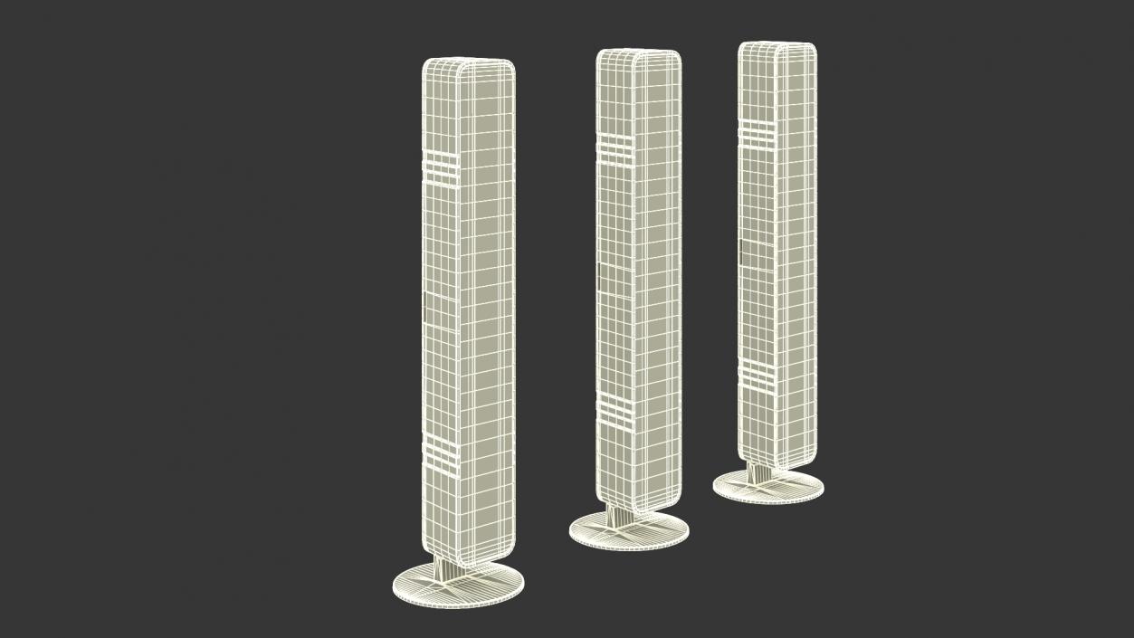 3D Vertical Dynamic Ambient Light Bar Set model