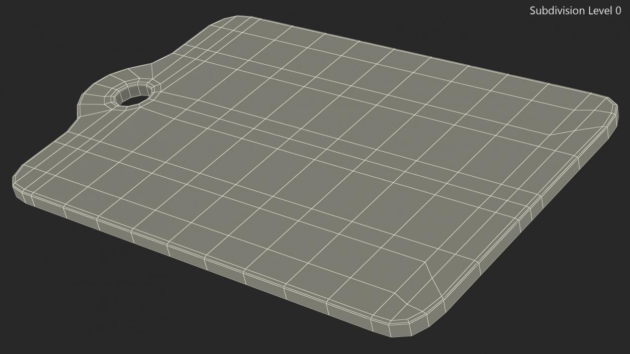 3D Cutting Board model