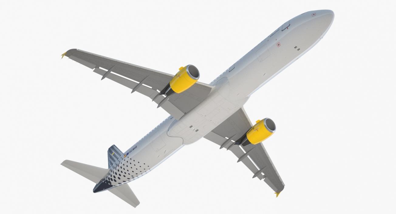 3D model Airbus A321 Vueling Airlines Rigged