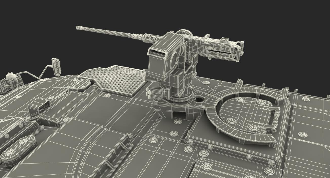 Interim Armored Vehicle Stryker M1126 Rigged 3D model