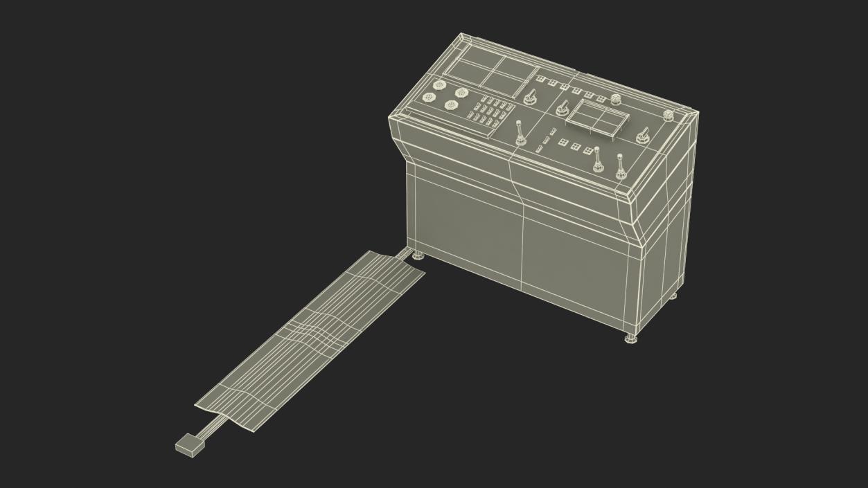 3D model Secondary Control Console