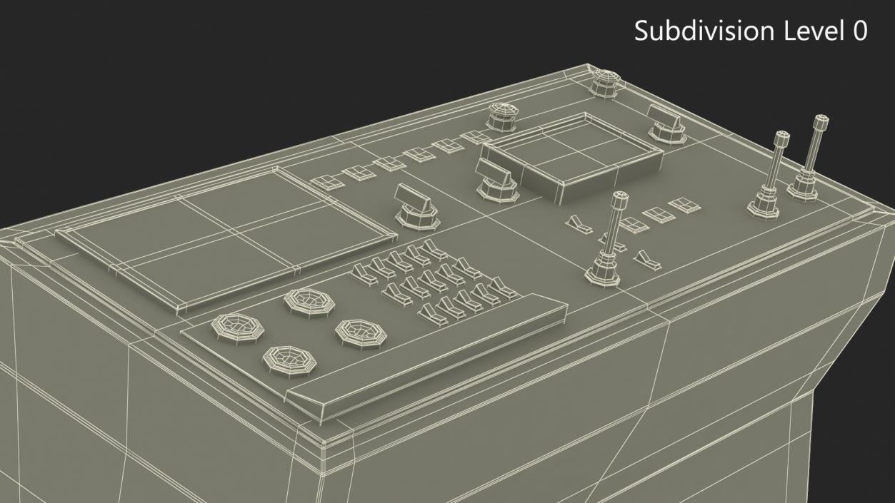 3D model Secondary Control Console