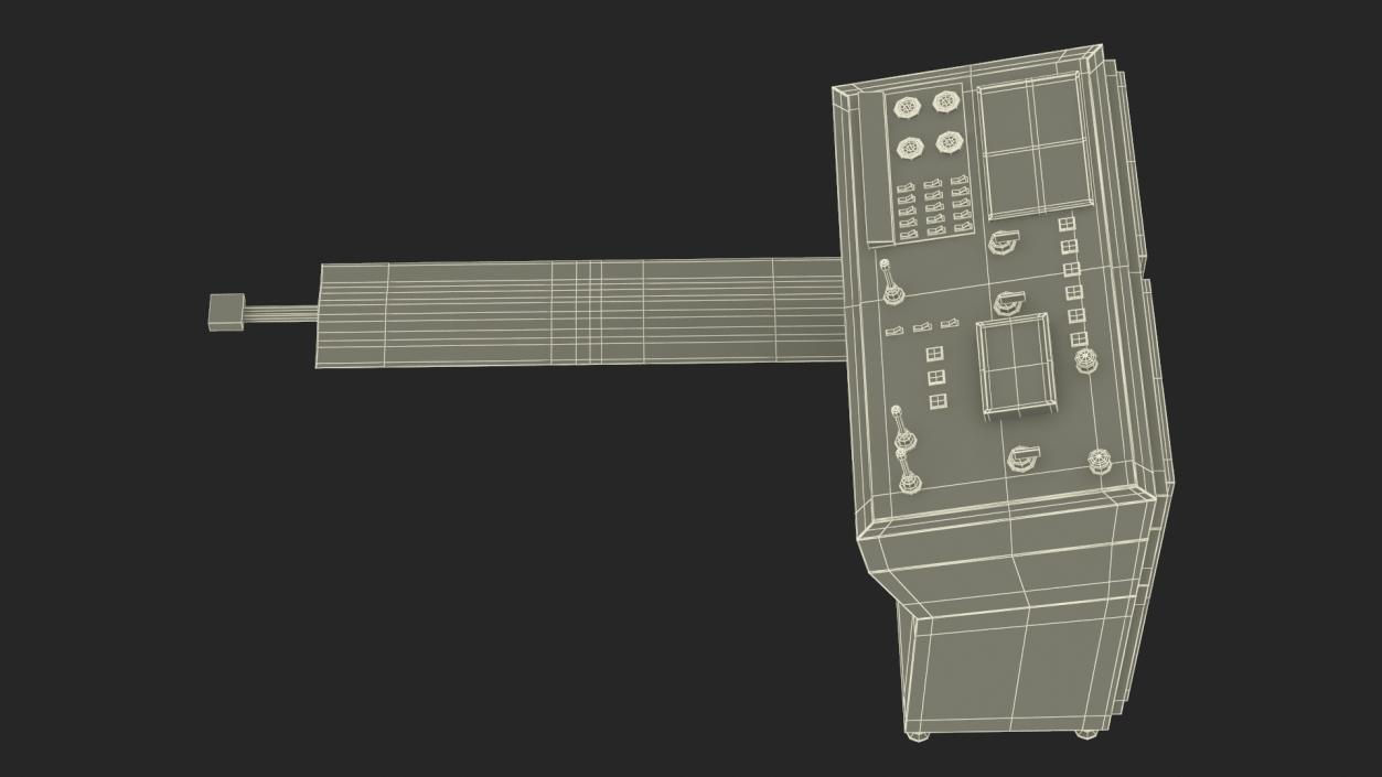 3D model Secondary Control Console