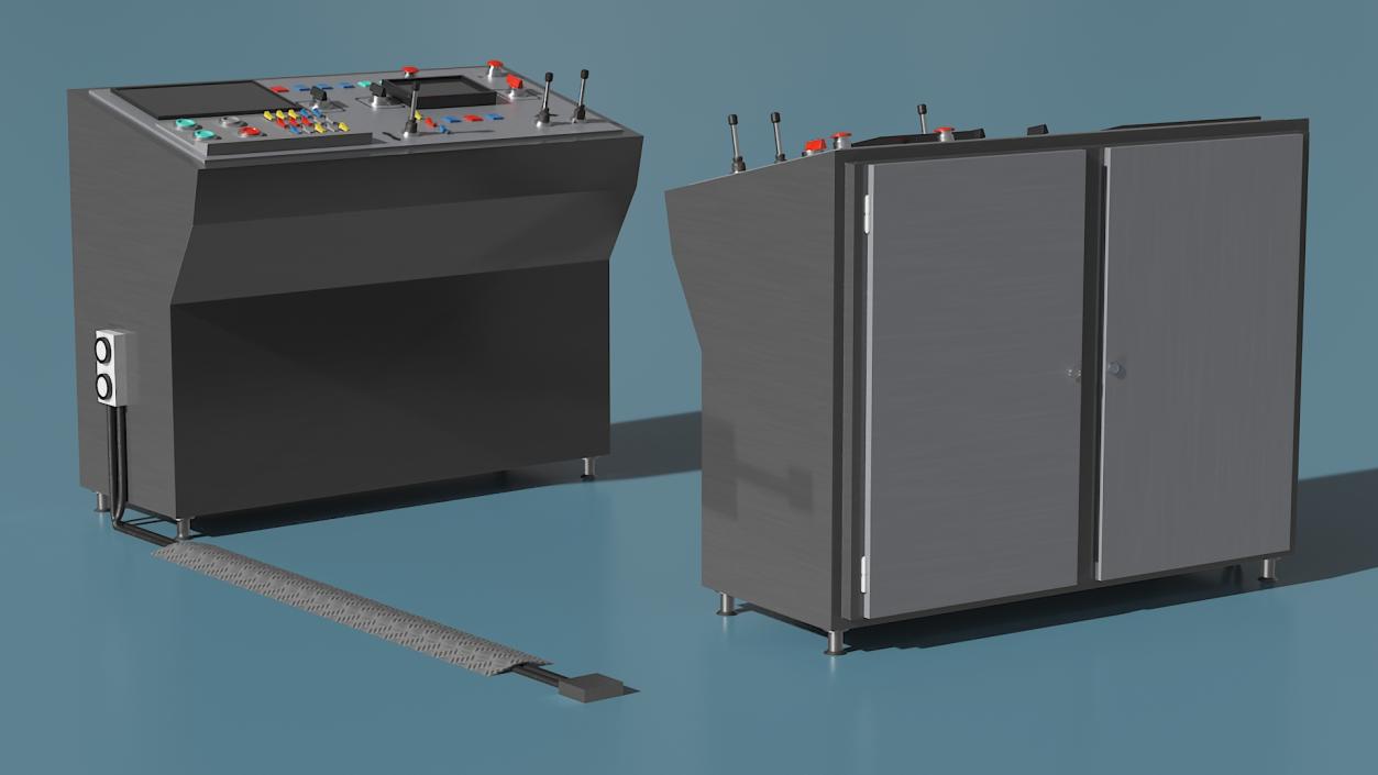 3D model Secondary Control Console