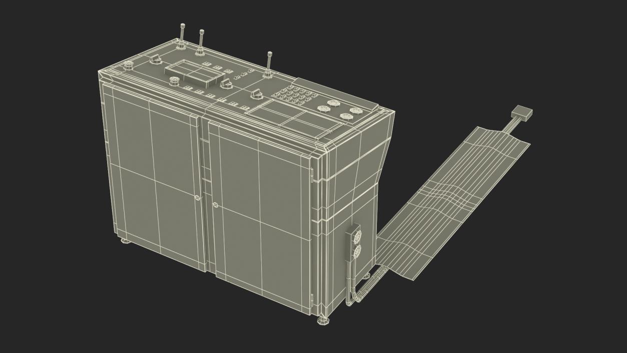 3D model Secondary Control Console