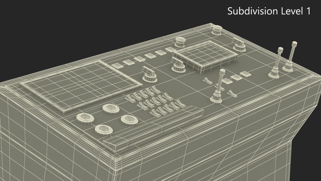 3D model Secondary Control Console