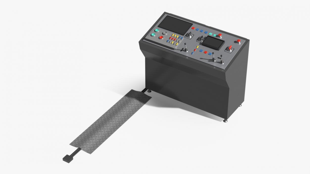 3D model Secondary Control Console