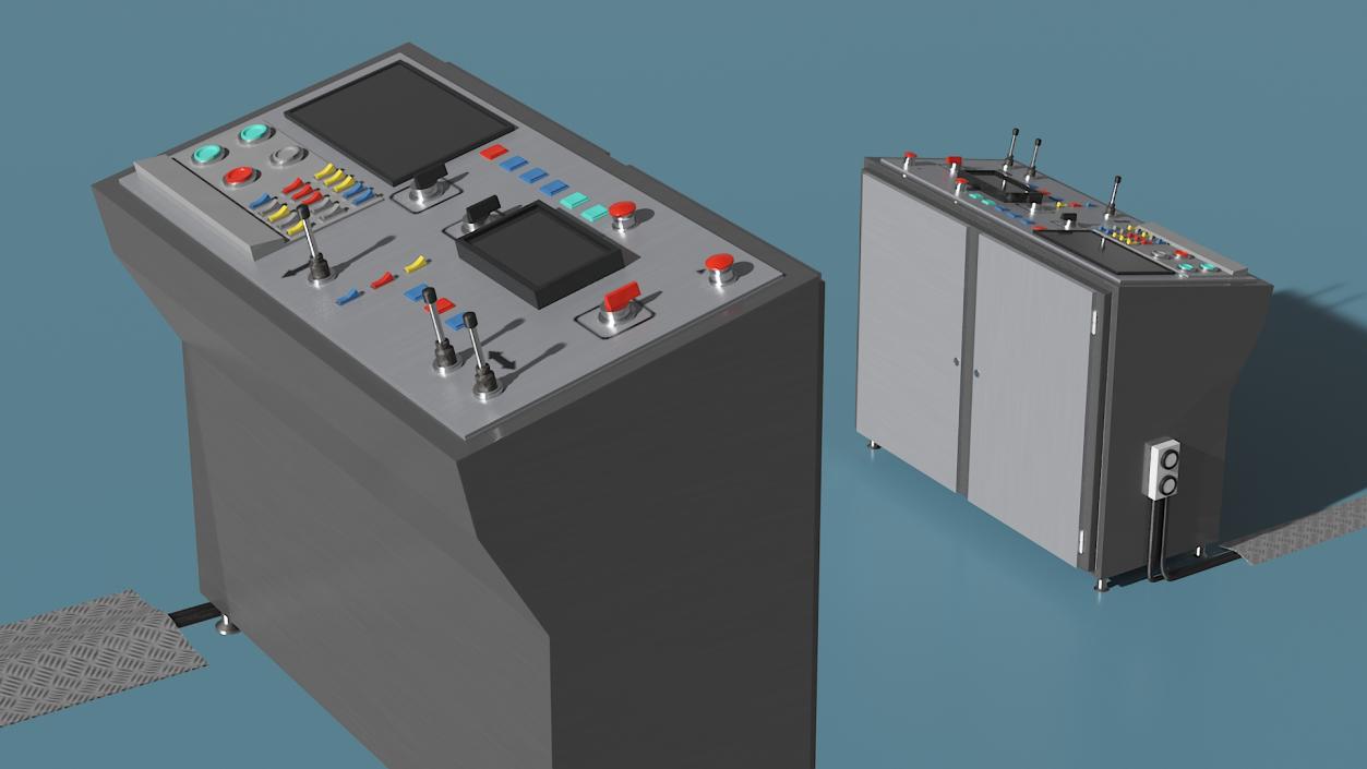 3D model Secondary Control Console