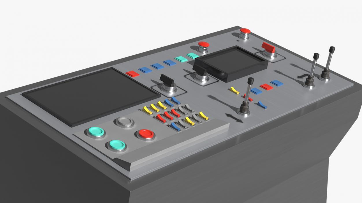 3D model Secondary Control Console