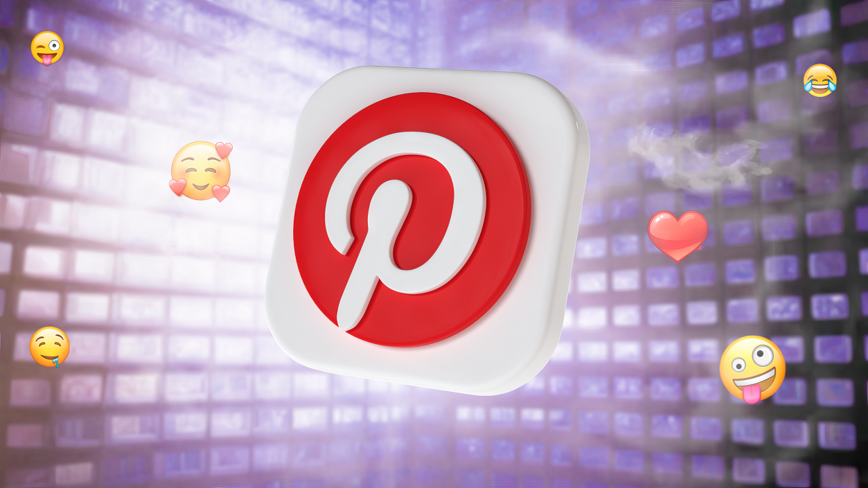 Pinterest Social Media Icon 2 3D model