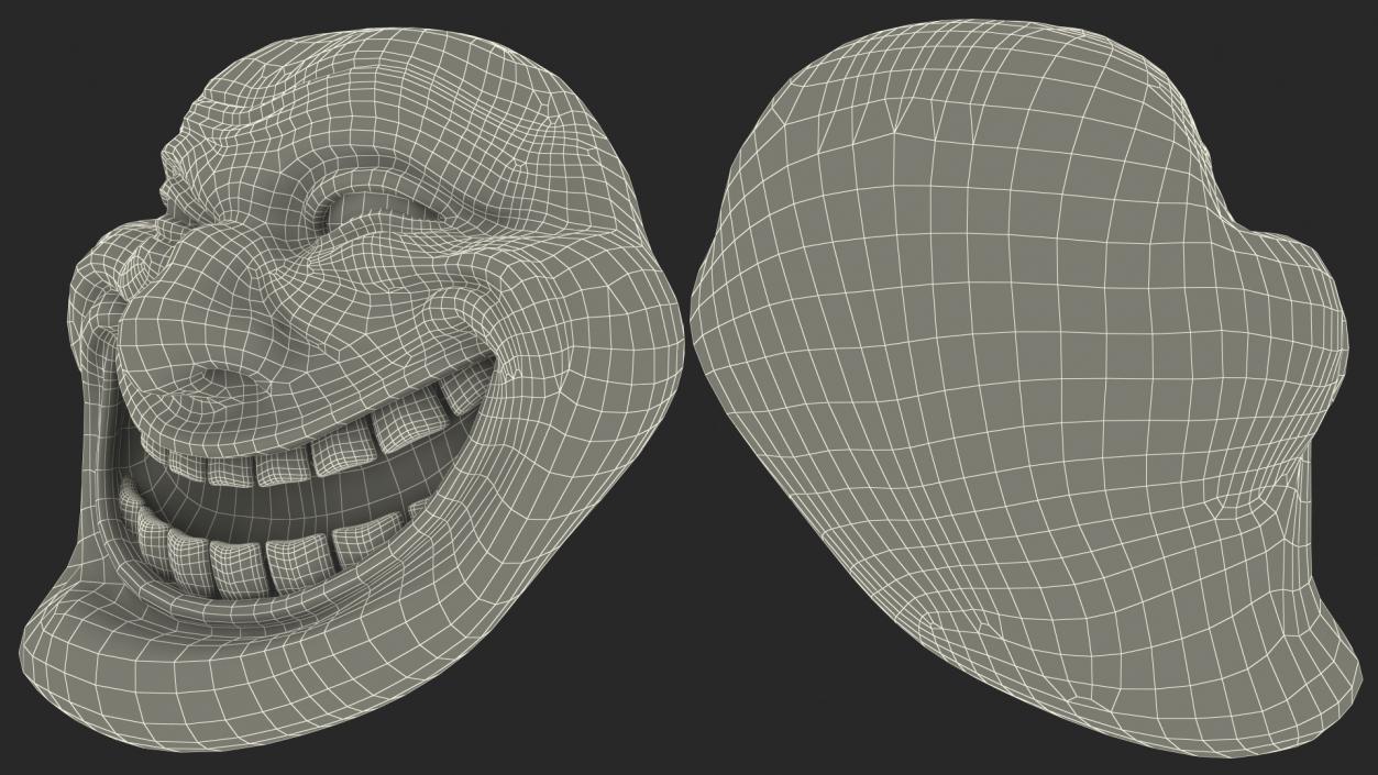 3D model Trollface Human