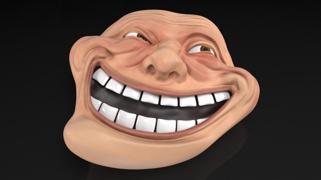 3D model Trollface Human