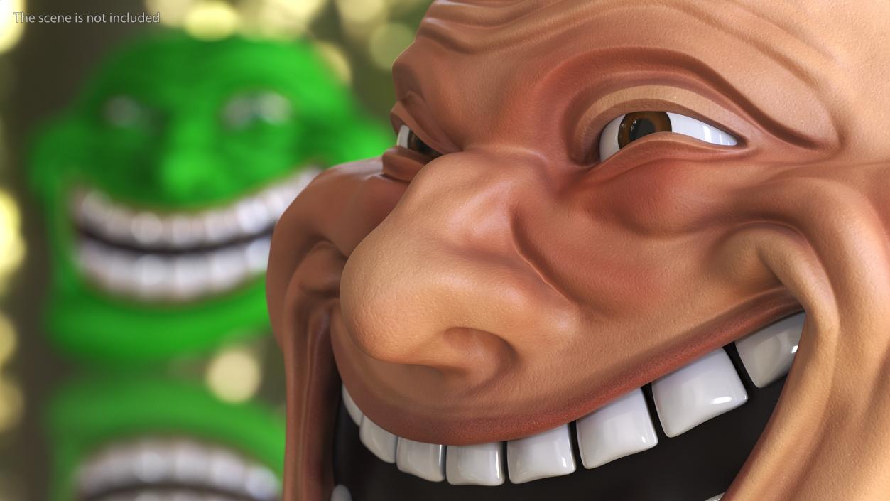 3D model Trollface Human