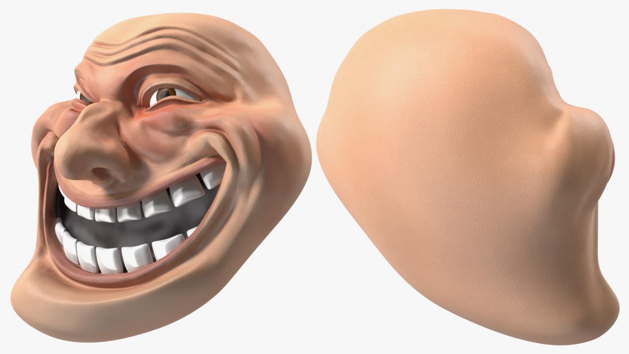 3D model Trollface Human