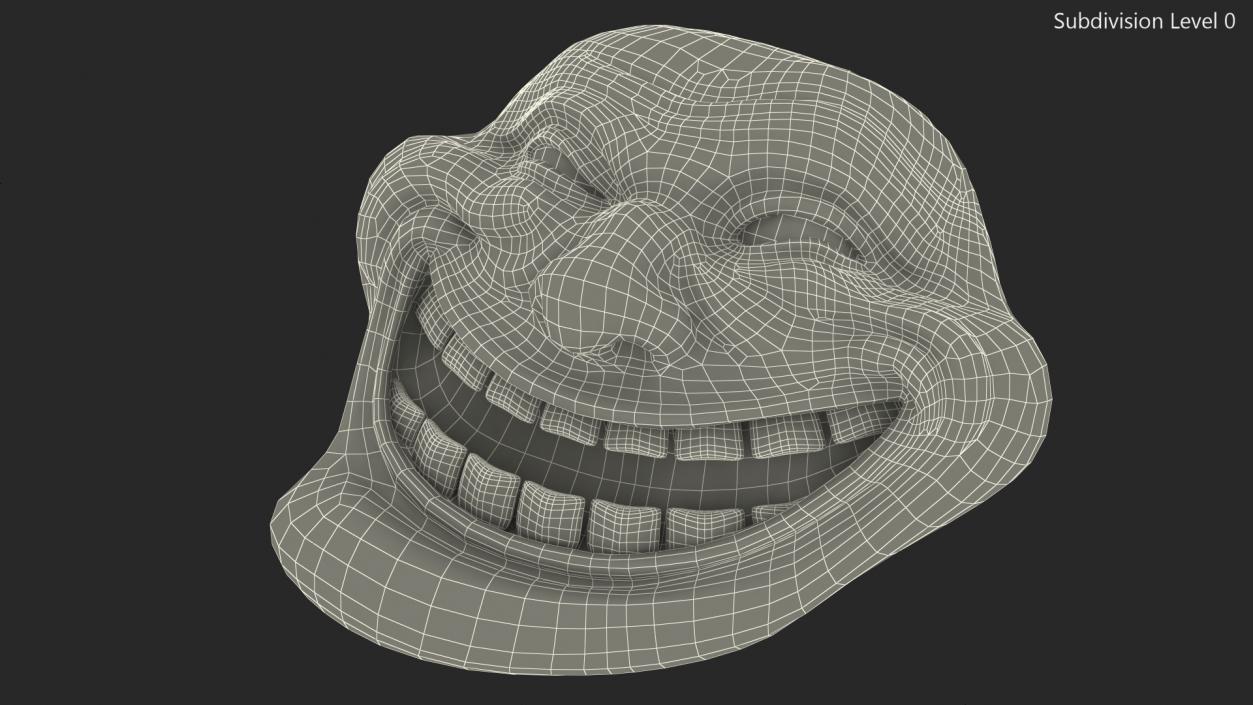 3D model Trollface Human