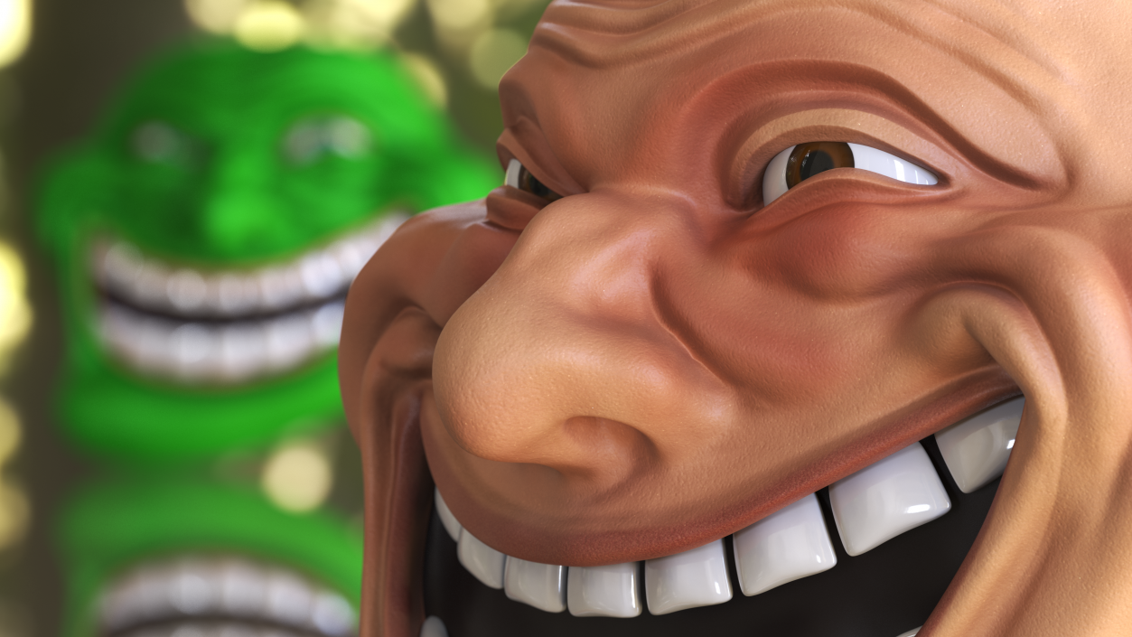 3D model Trollface Human